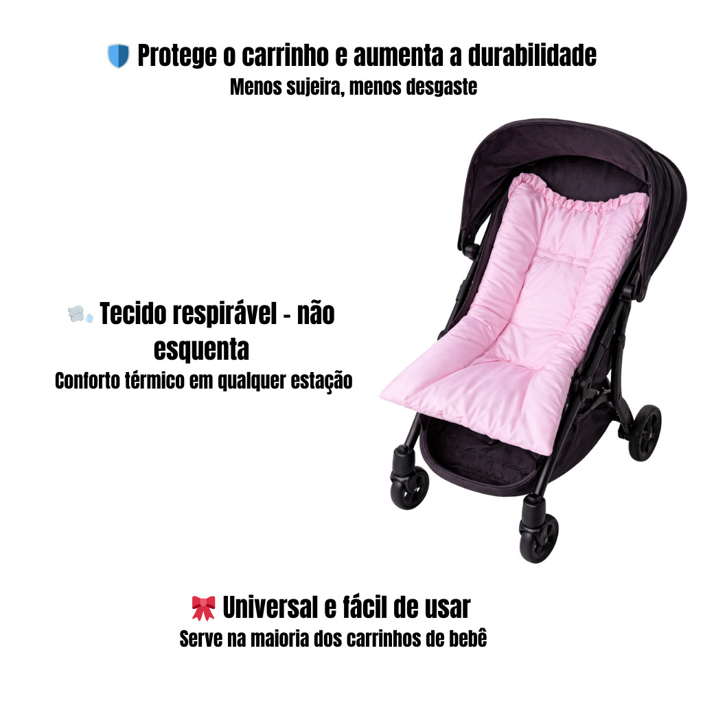 Capa para Carrinho de Bebê Menino Menina Universal Compatível Galzerano Cosco Maxi-Cosi Safety 1st
