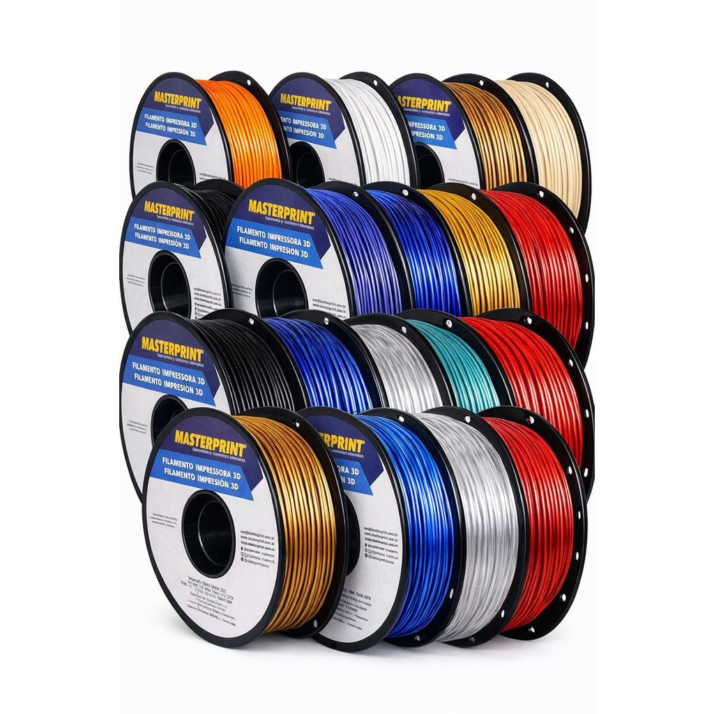 Imagem Filamento 3D Masterprint PETG Cores 1kg 1,75mm