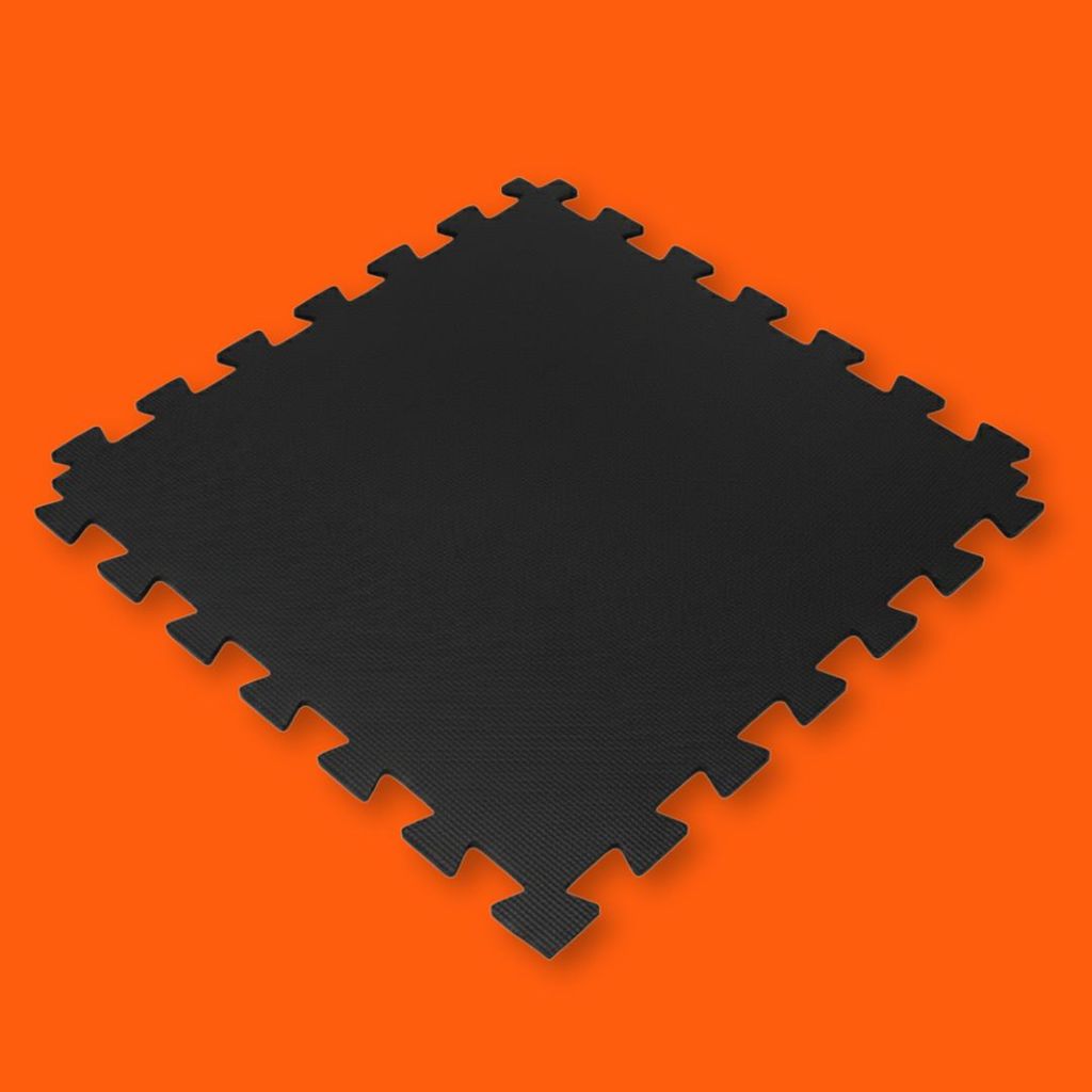 Tapete Tatame EVA Placa 60x60cm Emborrachado 10mm Antiderrapante Grande Esportivo com Encaixe para Cobertura de Piso