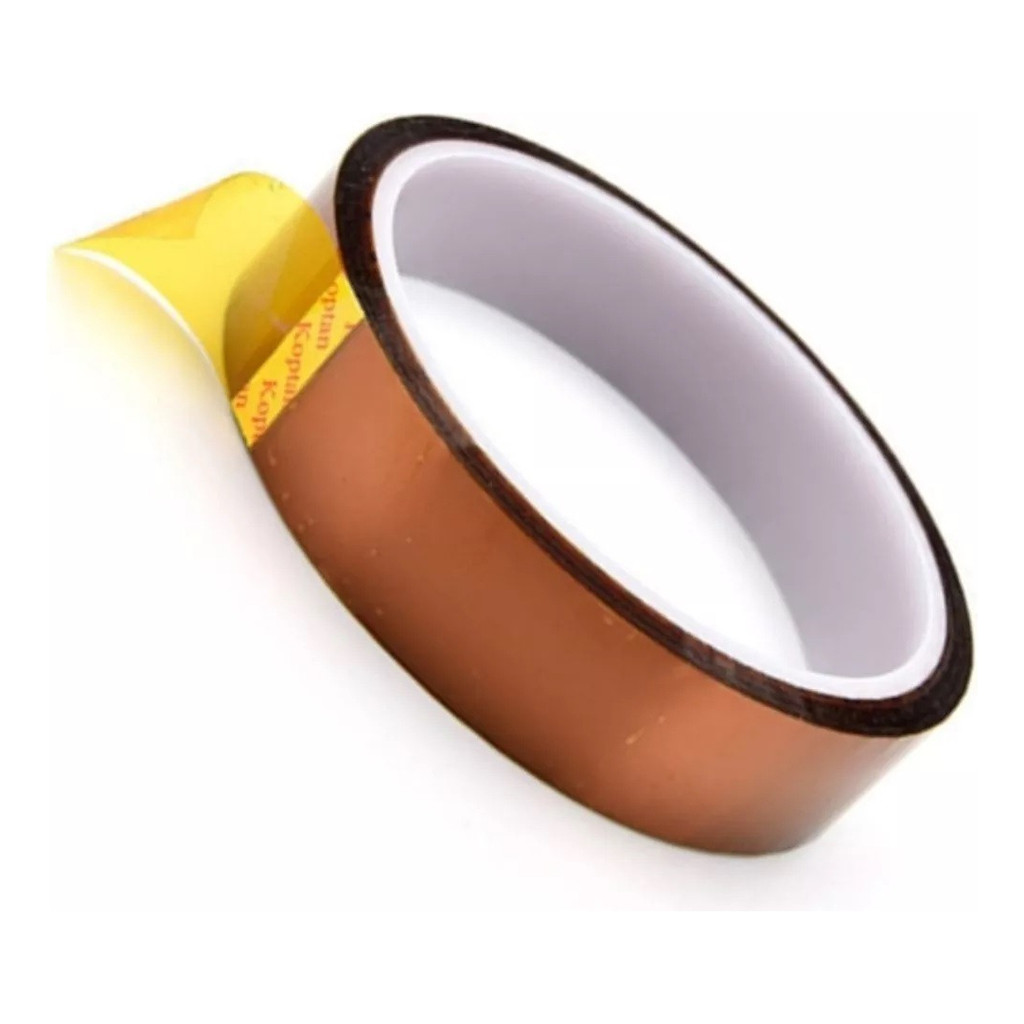 Fita Térmica Kapton Koptan 20mm X 30m Dourada Para Alta Temperatura Dourado
