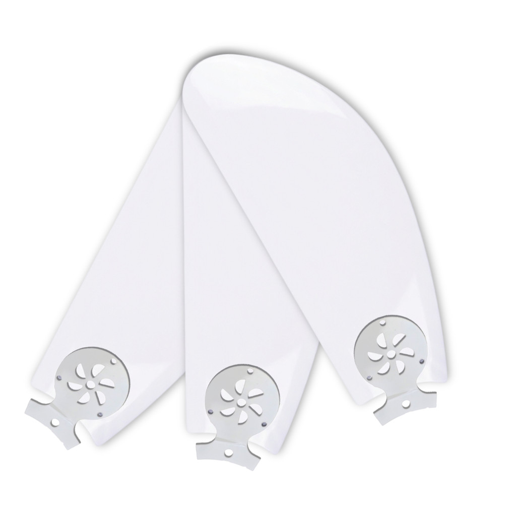Jogo de 3 Pás Injetadas (Motor M1 M2) para Ventilador Lorensid - Branco (P02) Primor