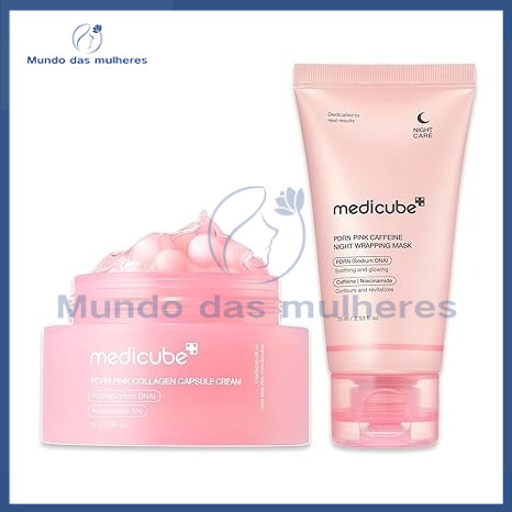 Medicube Máscara De Embrulho De Cafeína Rosa PDRN 75ml +