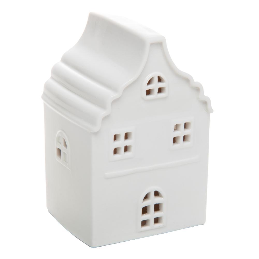 Casa com Luz Wolff Amsterdam 7cm x 5,5cm x 10,5cm Cerâmica