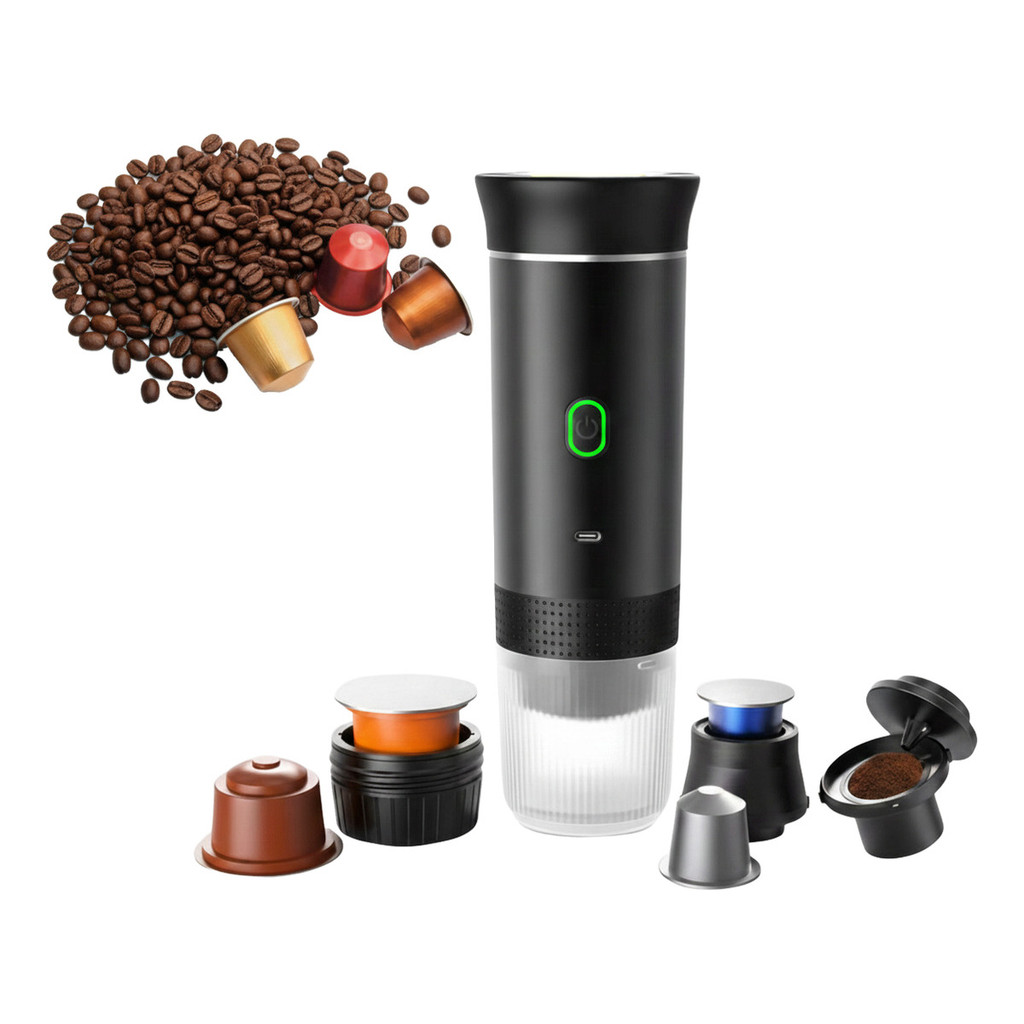 Imagem Maquina Cafe Expresso Portatil 3 Em 1 Eletrica Capsulas