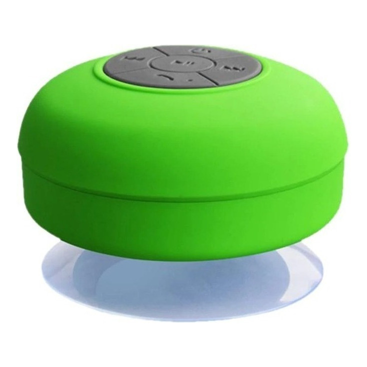 Mini Caixinha Som Bluetooth Portátil Prova D'água Ventosa Cor Verde