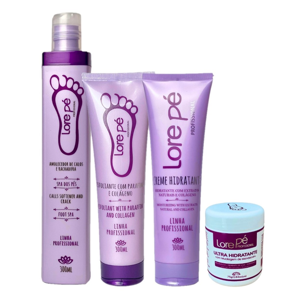 Kit Tratamento Podal com Ultra Hidratante Lore Pé em Oferta na Shopee