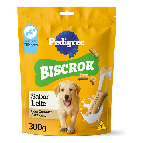 Biscoito Pedigree Biscrok Para Cães Filhotes 300g Pouch