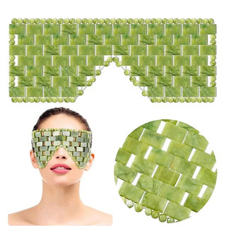 LD4M WQZJ Natural Jade Eye Máscara Refrescante Massageador Ferramenta para Cuidados com os Olhos Pedra