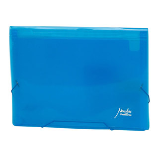 Pasta sanfonada A4 com 12 divisões Azul Polibras em Oferta na Shopee