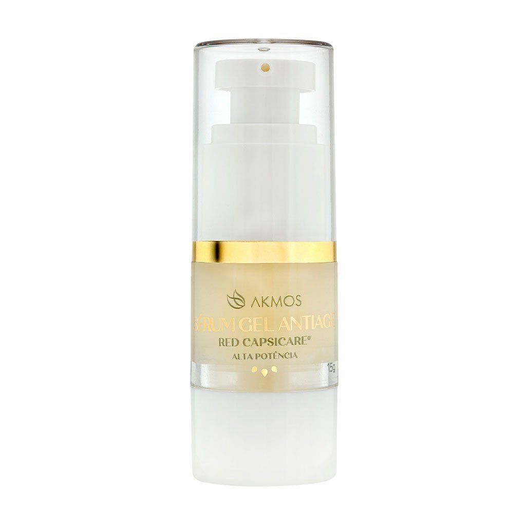 Sérum Gel Antiage Noturno AKMOS Red Capsicare 15g | Anti-Rugas, Efeito Lifting