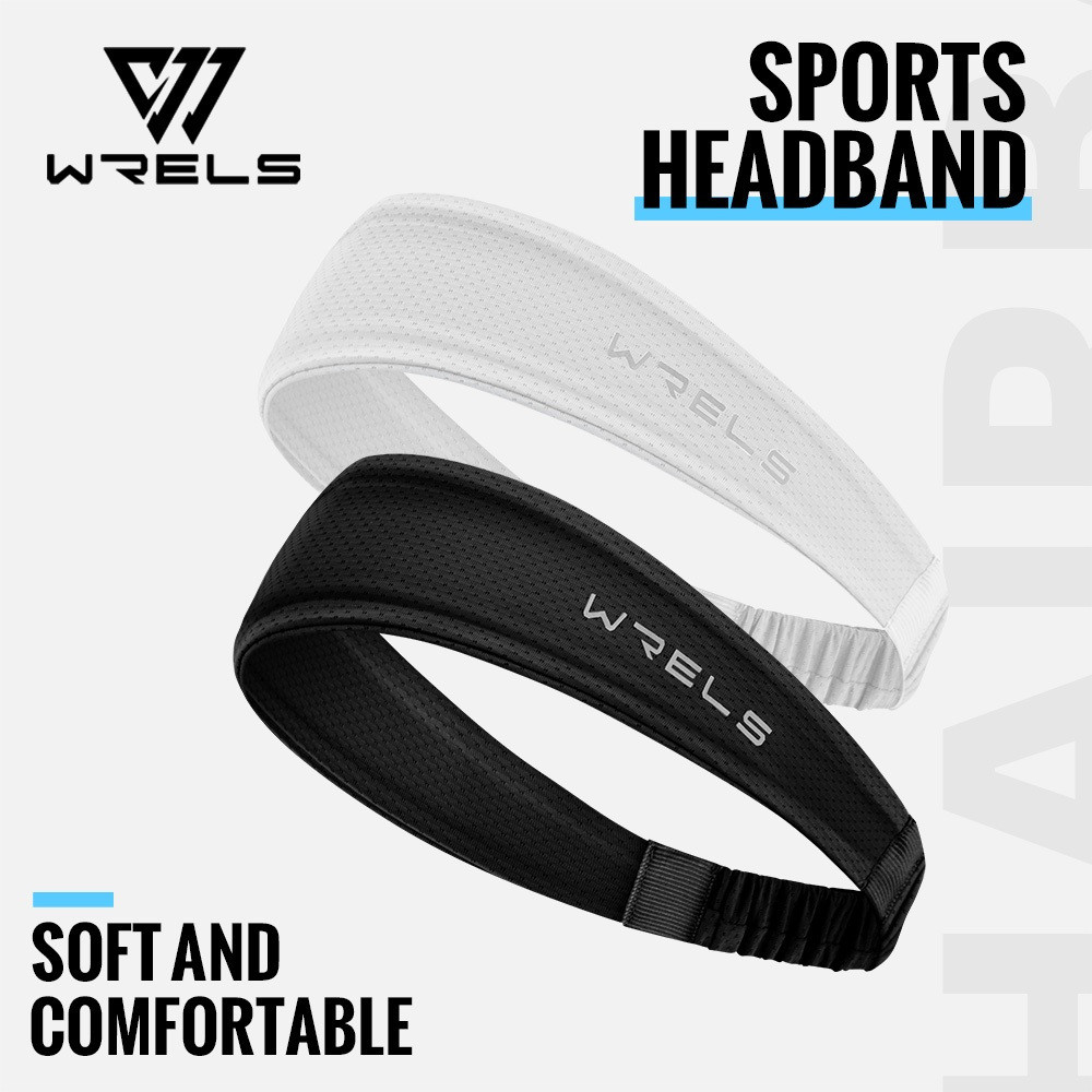 WRELS Sports Headband Respirável Absorção De Suor Dissipação De Calor Tiara Elástica Alta
