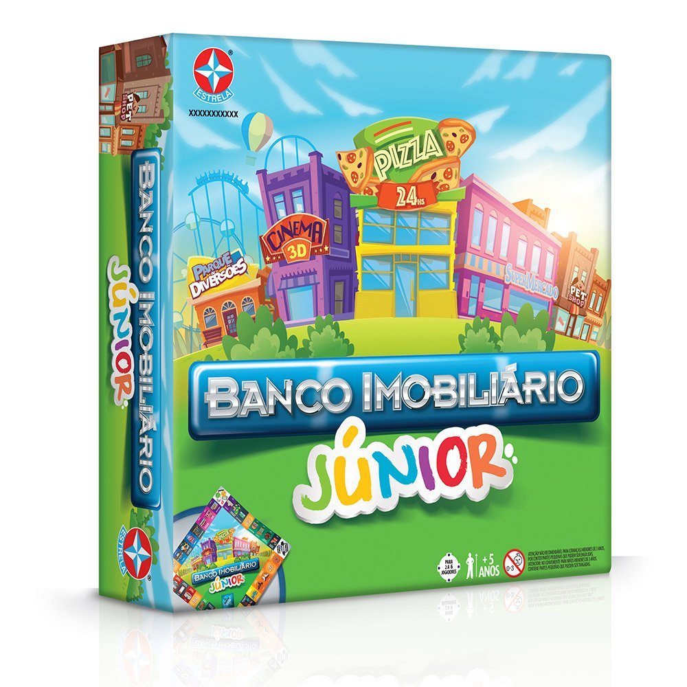 Jogo de Tabuleiro - Banco Imobiliário - Júnior - Estrela em Oferta na Shopee
