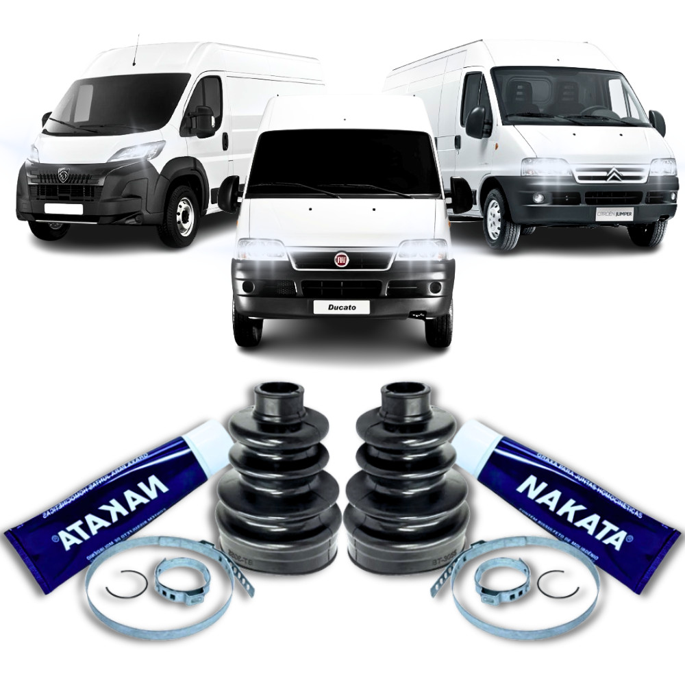 Par Coifa Homocinética Lado Roda Boxer Ducato Jumper Nakata