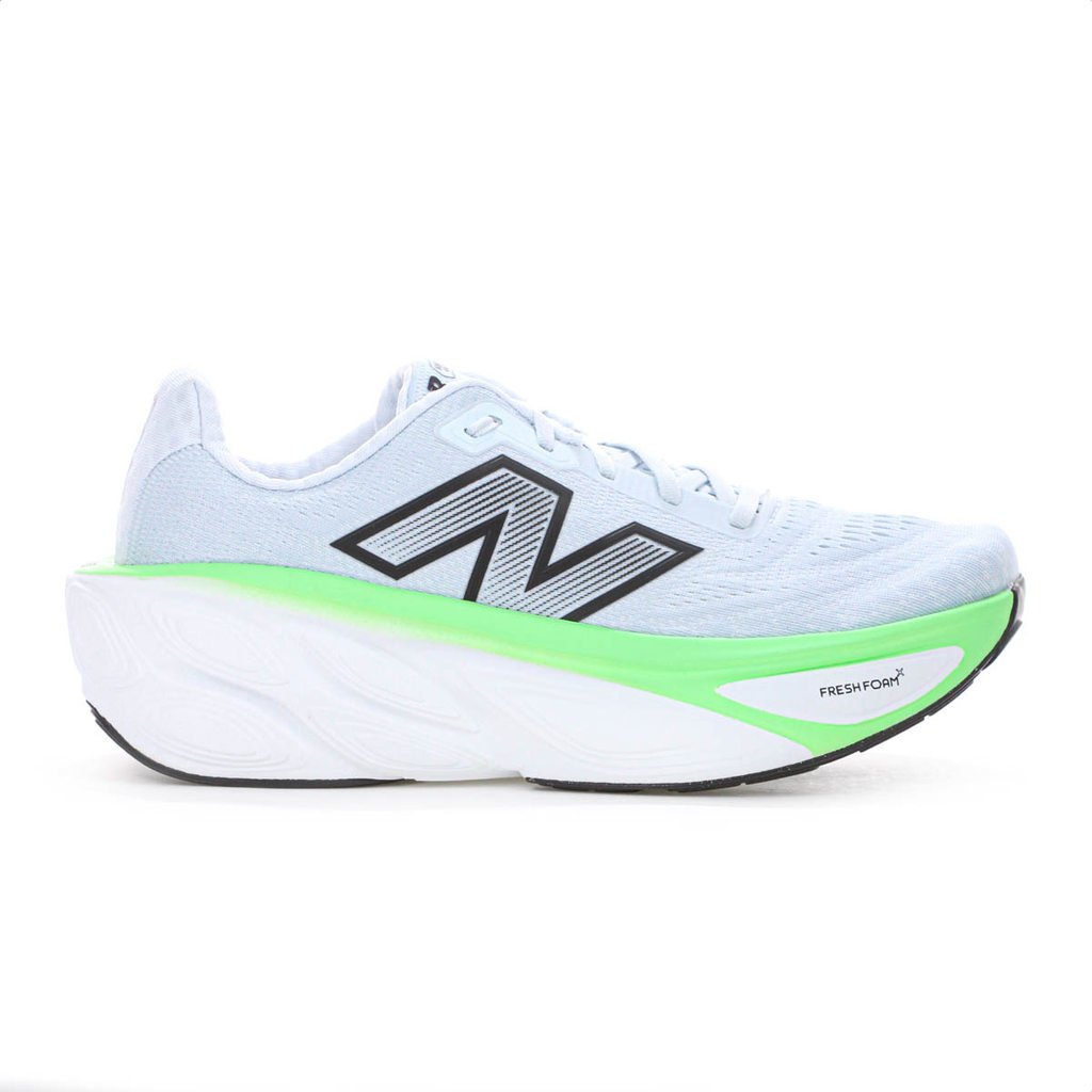 Tênis New Balance Fresh Foam X More V5 Azul Claro e Verde - Masculino