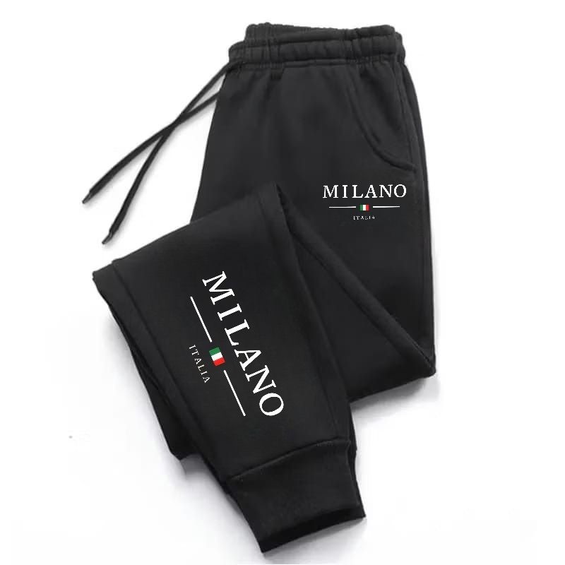 Calça Moletom Masculina Jogger Milano Algodão Confortável com Bolsos Academia