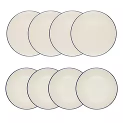 Conjunto de Pratos 8 Peças Oxford Unni Riacho