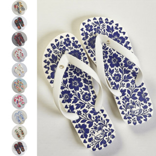 Chinelo Feminino Conforto Total Envio Imediato Havares Branco e Azul em Oferta na Shopee