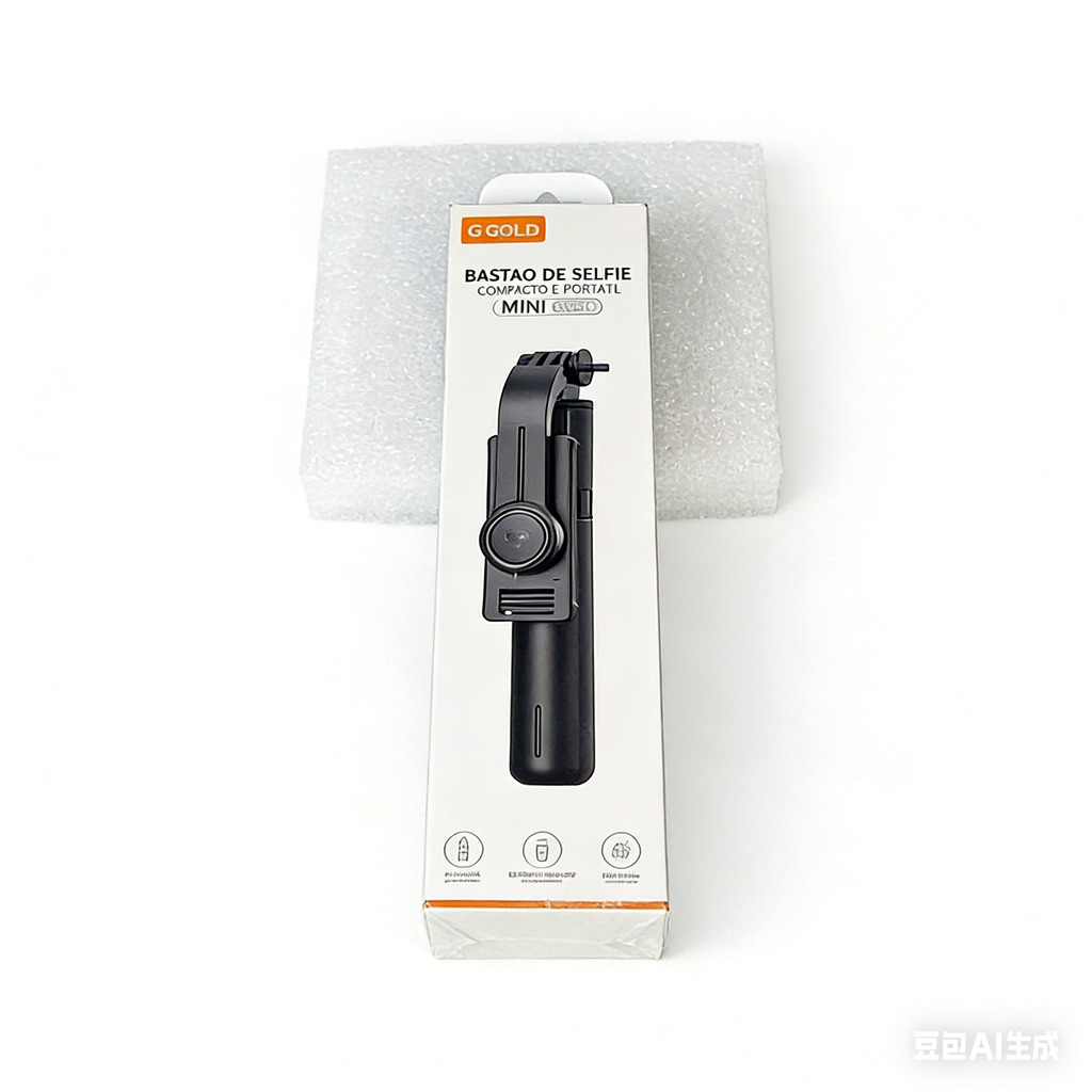 Bastão de Selfie Bluetooth A'Gold SLF-16 Tripé Retrátil 672mm com Controle Remoto Sem Fio Rotativo 360° Universal