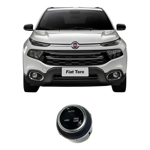 Chave Seletora Tração 4x4 Fiat Toro 2016/2021 2.0 Diesel Preto