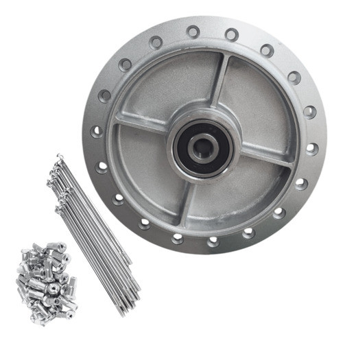 Cubo Roda Traseira Biz 100 110i 125 Rolam Instalado + Raios