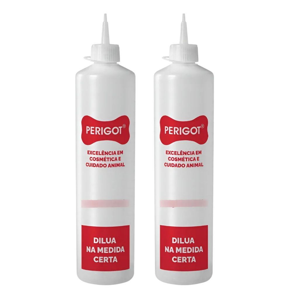 Kit 2 Almotolia 600ml Perigot Diluidor para Shampoo Pet – Bisseta Aplicador para Banho e Tosa