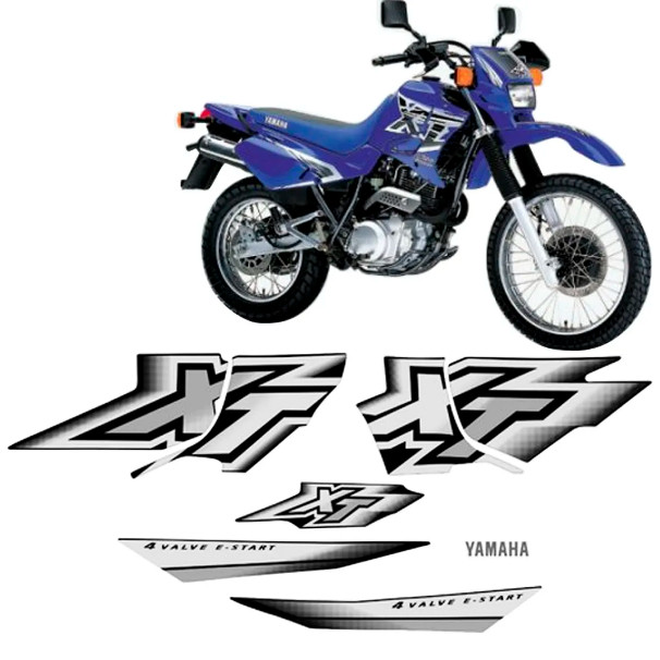 Kit Adesivos Xt600 2000 À 2002 Preto