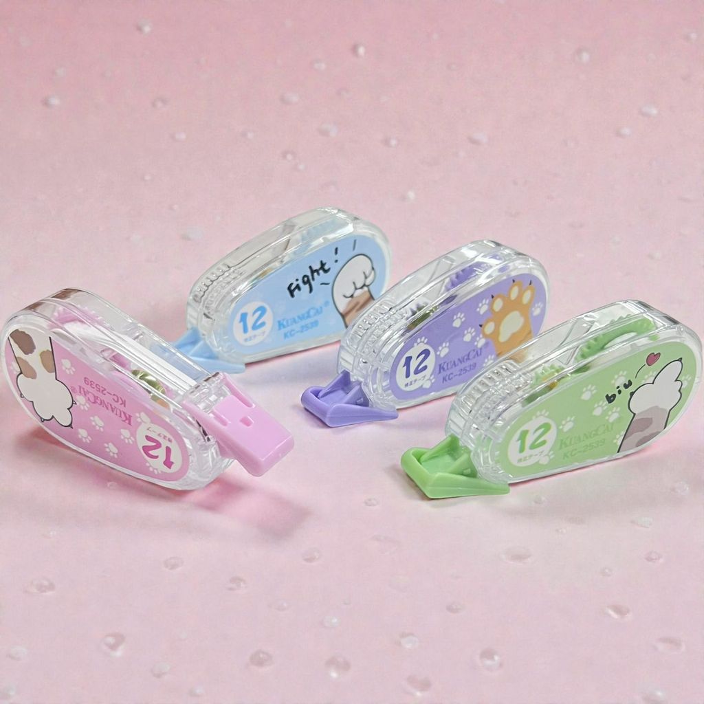 Kit Corretivo Pata de Gato 12M * 4 -  Papelaria Criativa Estudantil