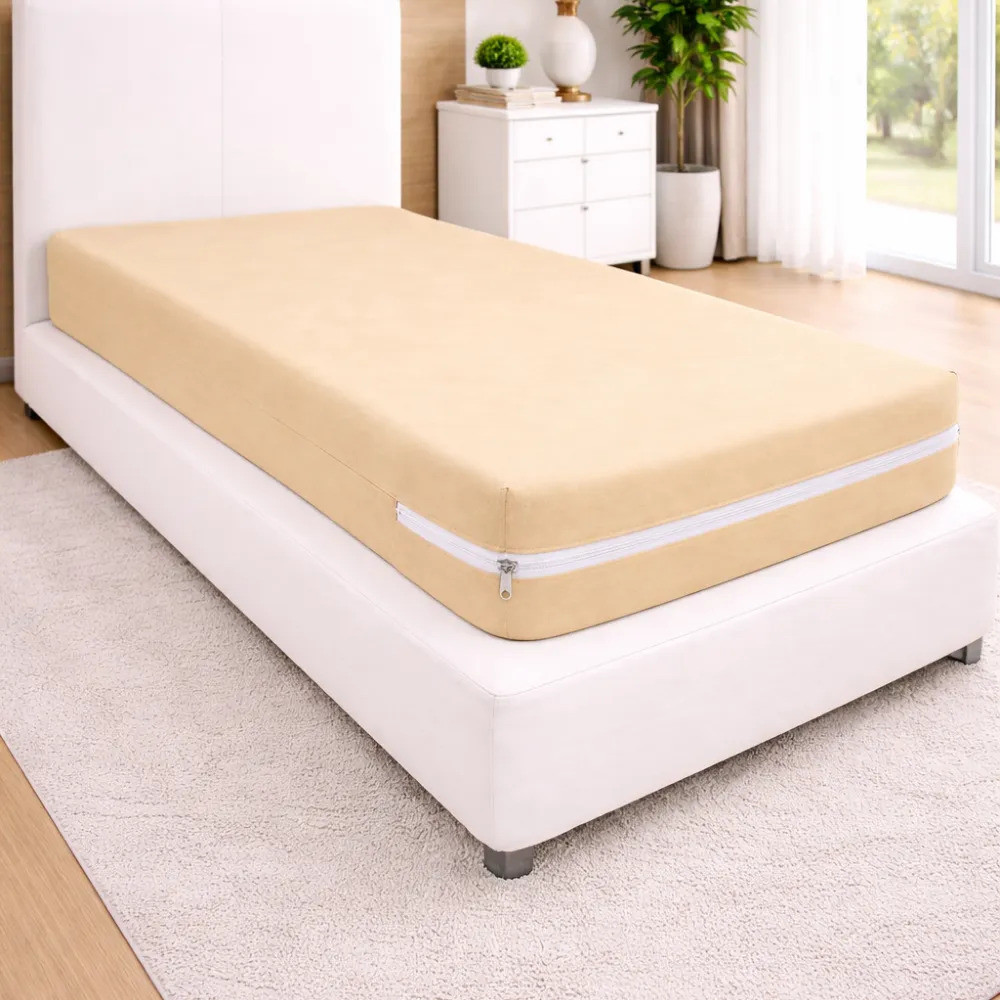 Capa De Colchão Cama Solteiro Malha Gel C/ Zíper Resistente Luxo Premium Toque Macio em Oferta na Shopee