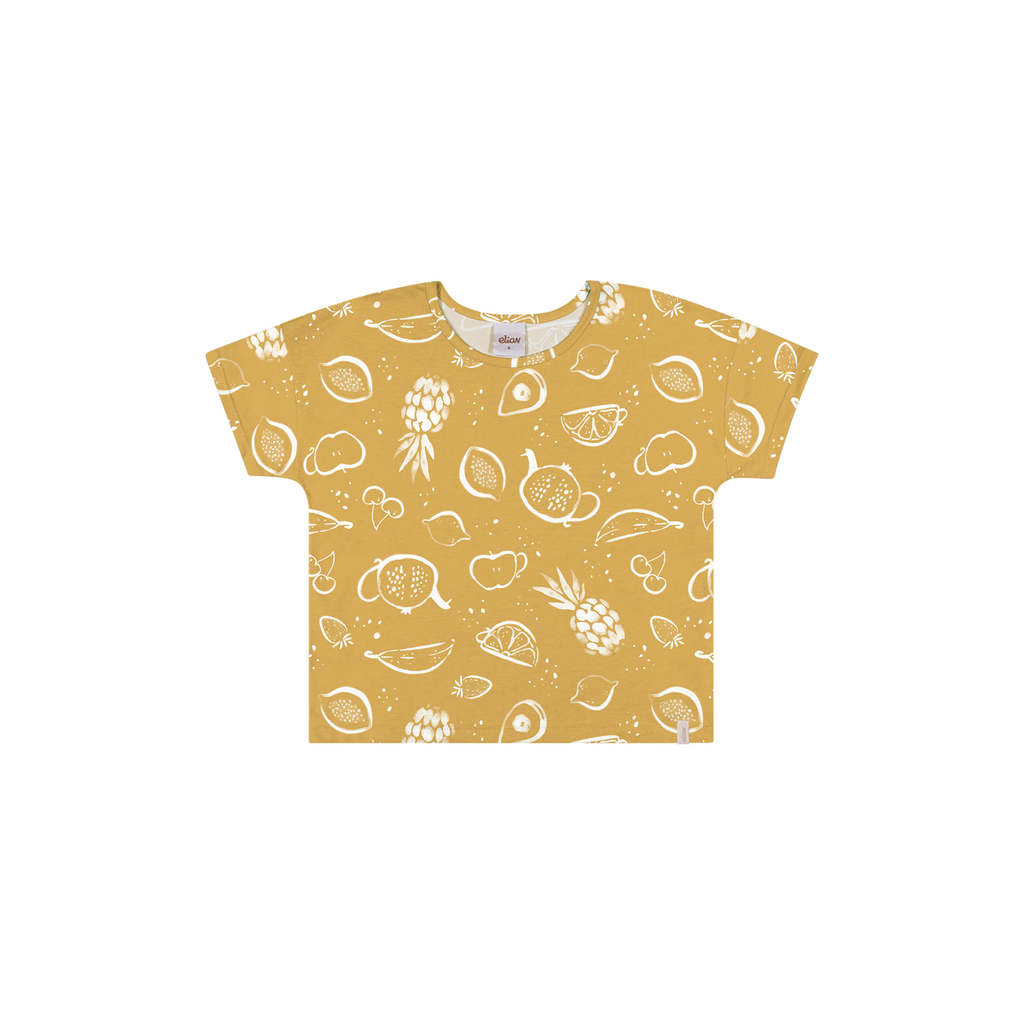 Blusa Infantil Menina Com Estampa Elian Amarelo em Oferta na Shopee