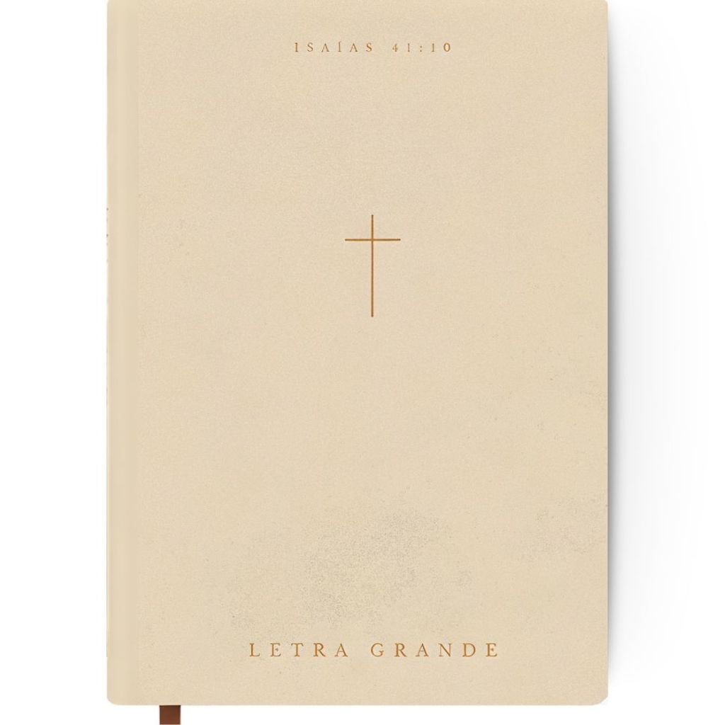 Bíblia Sagrada | Letra Grande | NVI | Capa Dura | Cruz Creme