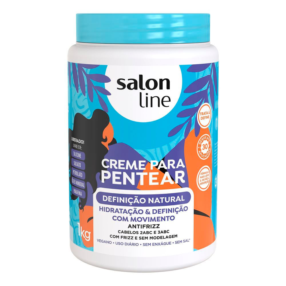 Creme para Pentear Salon Line Definição Natural 1Kg em Oferta na Shopee