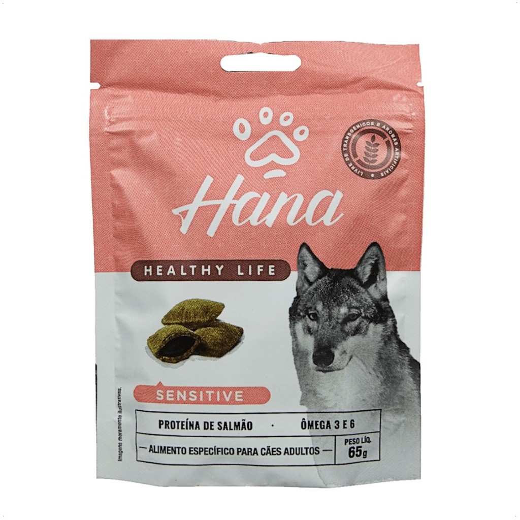 SNACK HANA HEALTHY LIFE SENSITIVE CÃES ADULTOS 65G