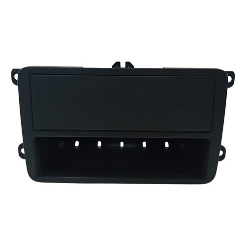 Moldura Painel Central Radio Vw Gol Voyage Saveiro 2016 2023 Preto