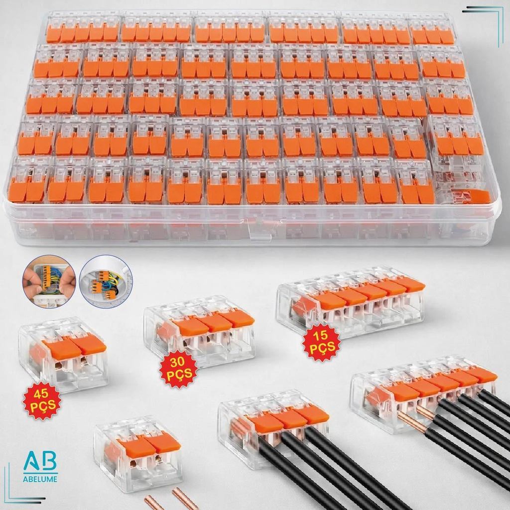 Maleta com Conectadores Linear 2 a 5 Módulos 90 Peças Conexão Rápida de Alta Qualidade em Oferta na Shopee