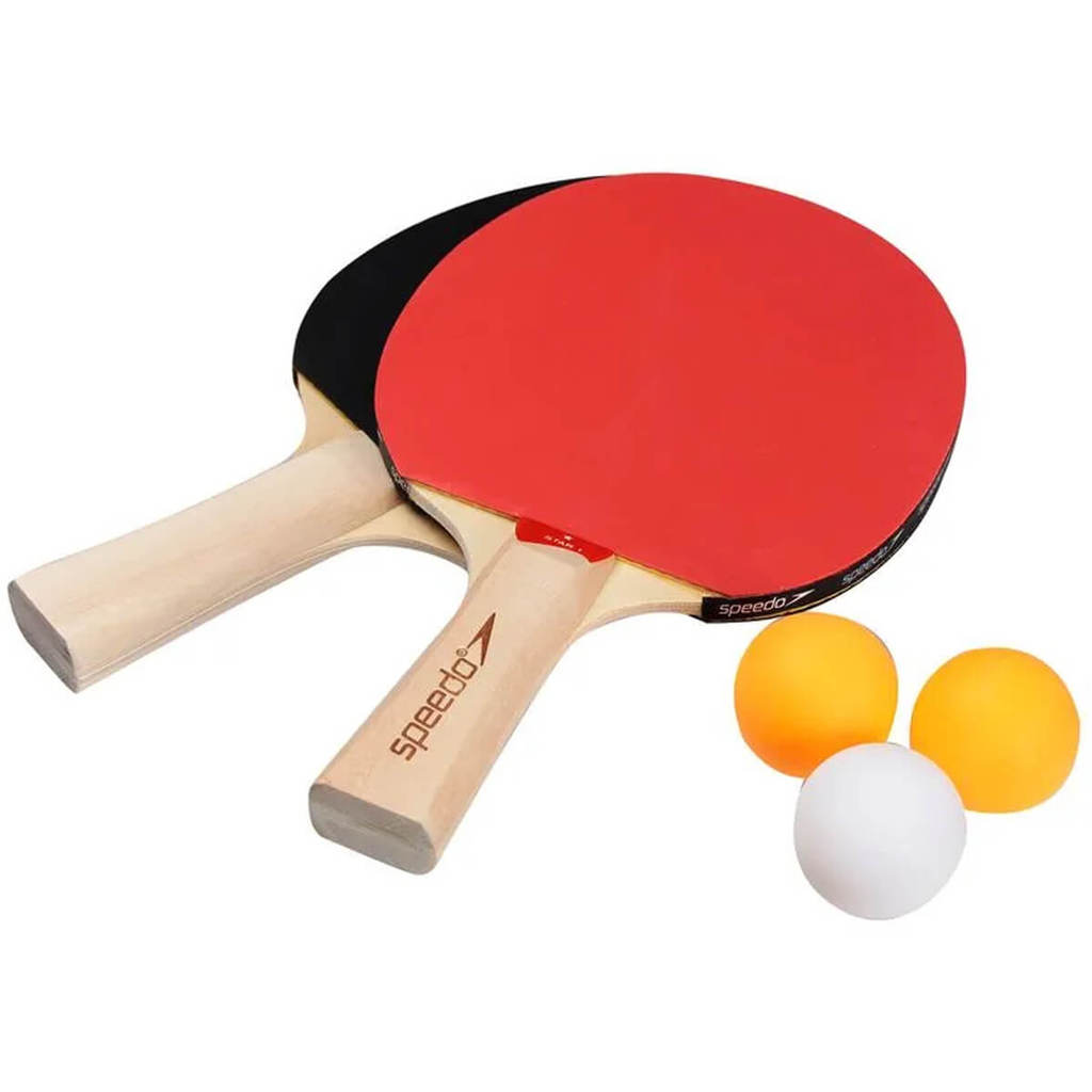 Kit Tênis de Mesa 2 Raquetes 3 Bolas Star 1 Speedo