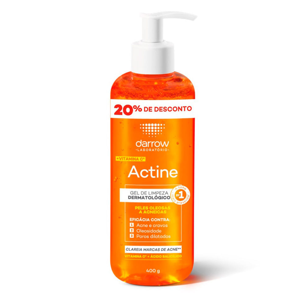 Actine Gel de Limpeza Dermatológico Darrow Vitamina C com 20% de Desconto 400g em Oferta na Shopee