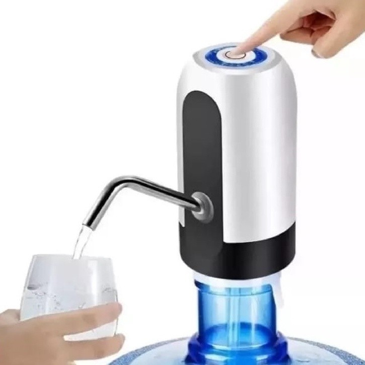 Bomba Elétrica para Galão de Água USB com LED | Dispenser Automático Portátil para Garrafão 10L e 20L