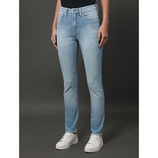 Calça Jeans Feminina Slim 5 Pockets Calvin Klein Jeans - Azul Claro em Oferta na Shopee