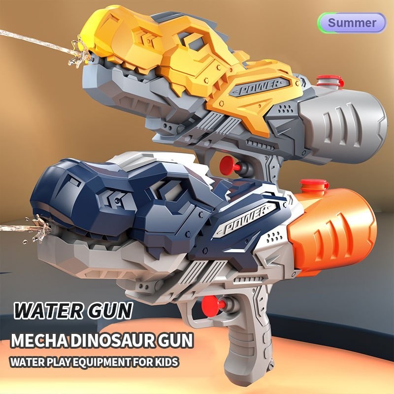 Lançador de Água Dinossauro Mecha Infantil Resistente Para Verão Praia Piscina