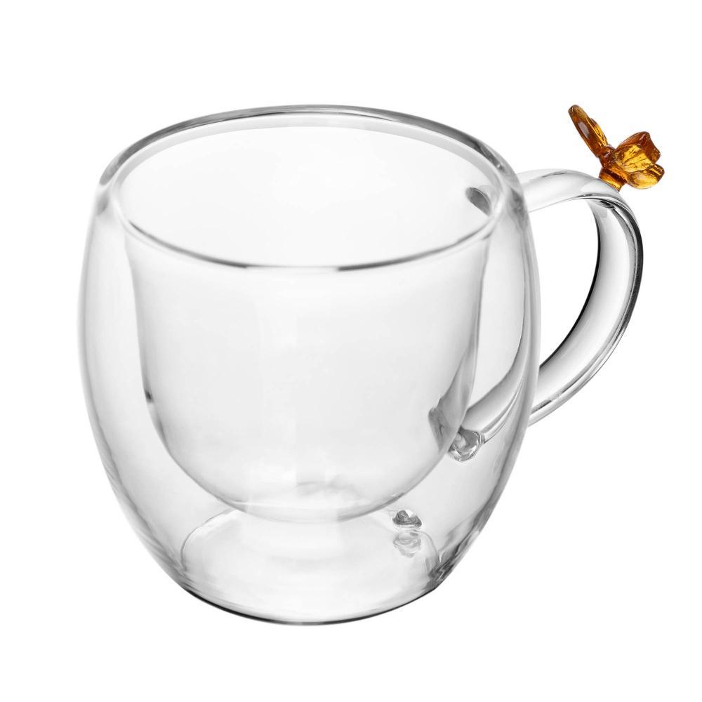 2 Xícaras de Chá Wolff Sun Garden 180ml Vidro Borossilicato em Oferta na Shopee