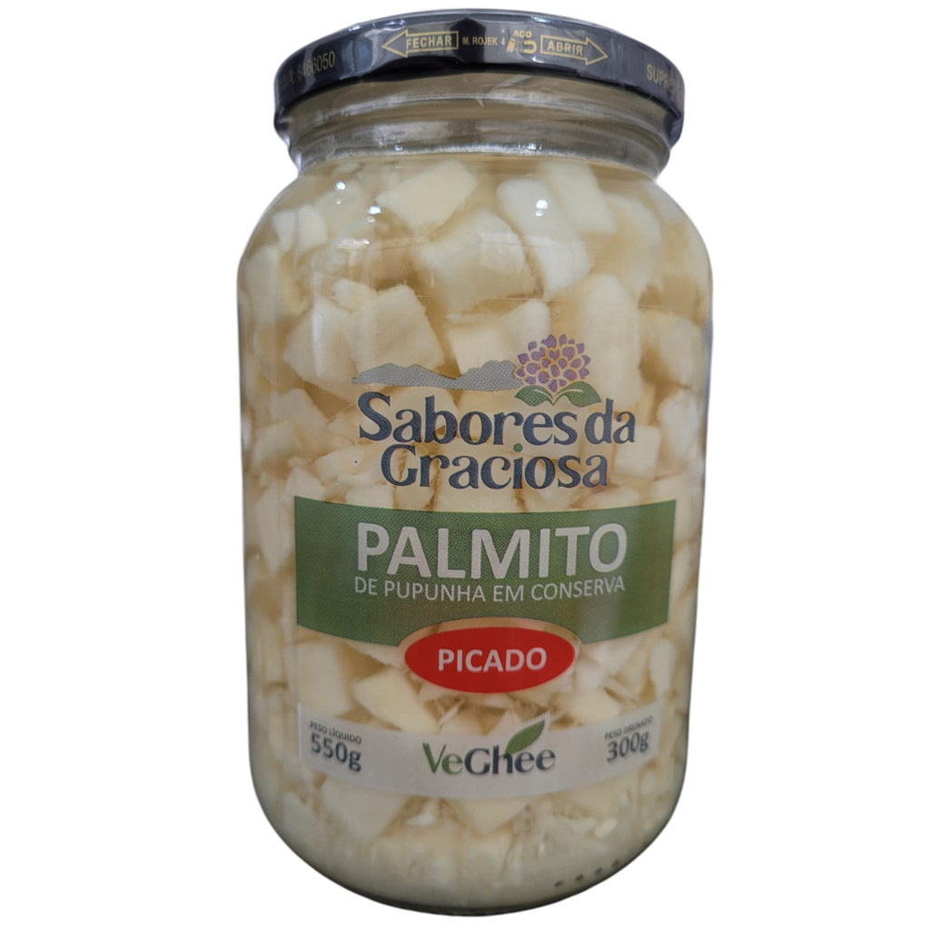 Palmito de Pupunha em Conserva - Picado 300 gr
