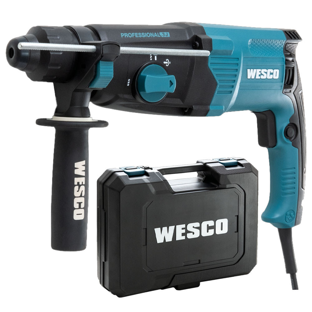 Martelete Perfurador Rompedor SDS Plus Wesco 800W Acompanha Maleta Limitador Profundidade em Oferta na Shopee