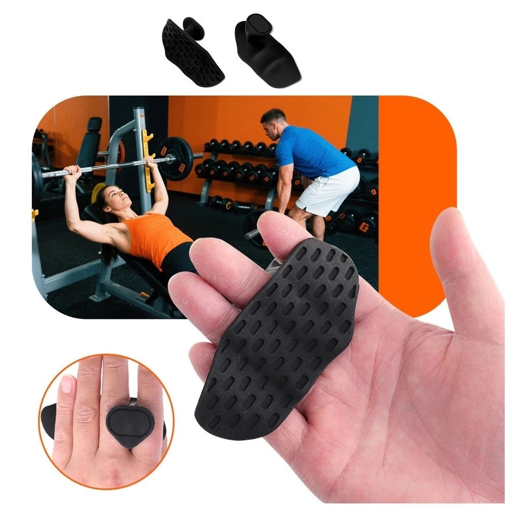 Kit 2/4/6/8 Pares Luvas Grip Antiderrapantes para Academia – Protetor de Palma para Musculação/ Crossfit/ Barra