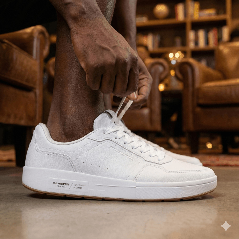 Tênis Masculino Olympikus Versa Branco em Oferta na Shopee
