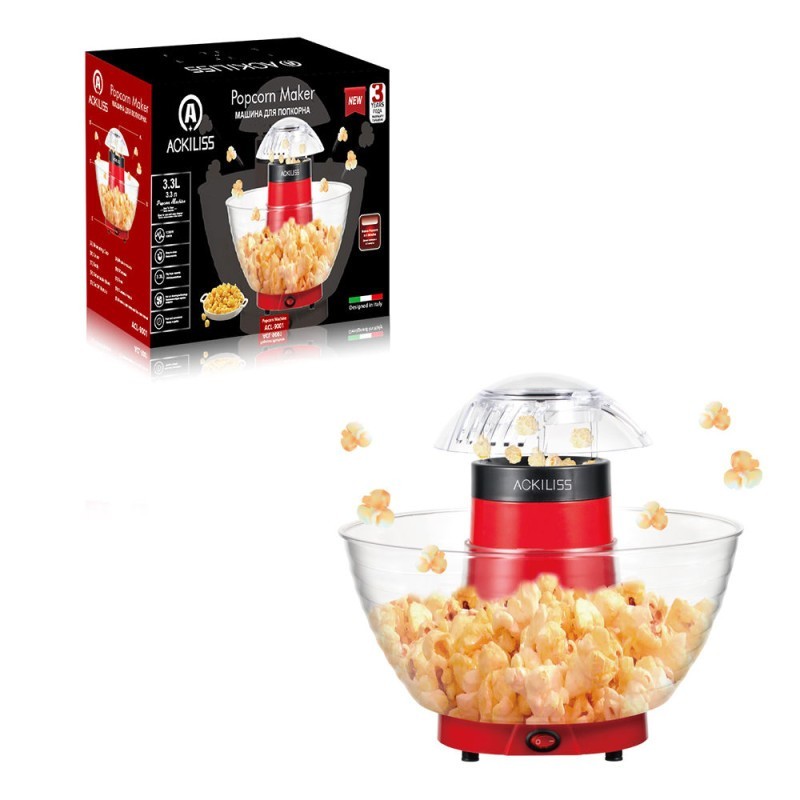 Pipoqueira Elétrica Ackiliss ACL-9001 1200W 3.3 Litros 220V
