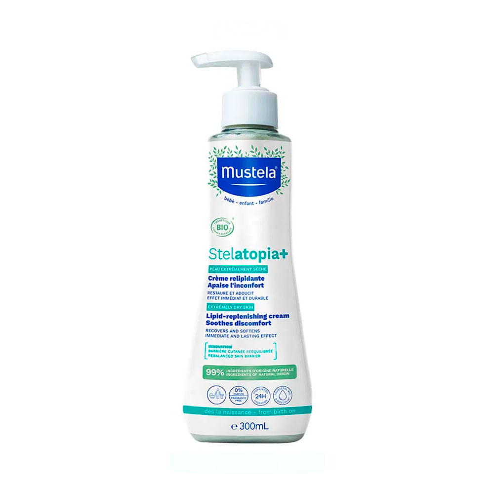 Stelatopia+ Mustela Hidratante Relipidante Antiprurido 300ml em Oferta na Shopee