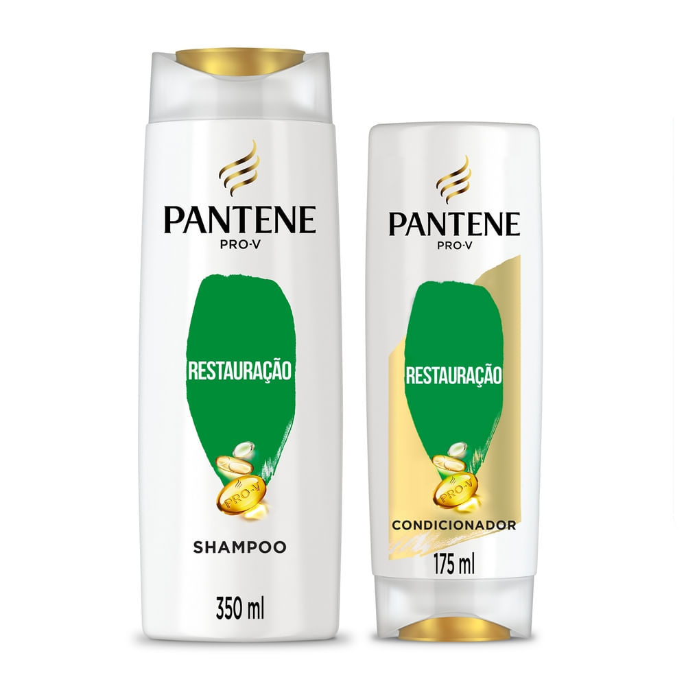 Kit Shampoo Pantene Restauração 350ml + Condicionador 175ml em Oferta na Shopee