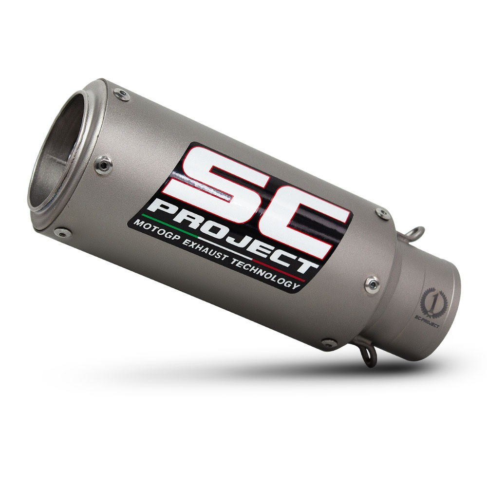 O escapamento SC Project modifica o tubo de escape CR-T de liga de titânio de 60 mm ELGP.