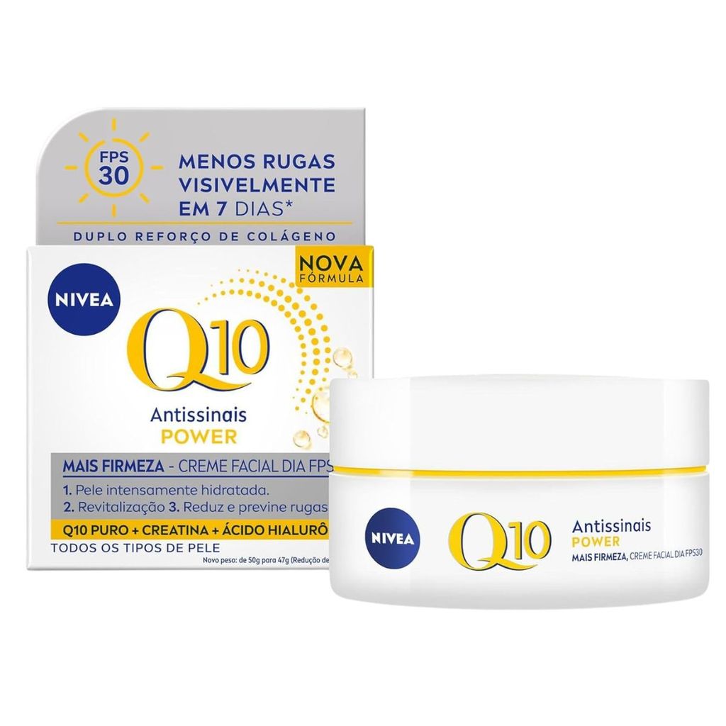 NIVEA Q10 Antissinais Power Dia FPS30 50g