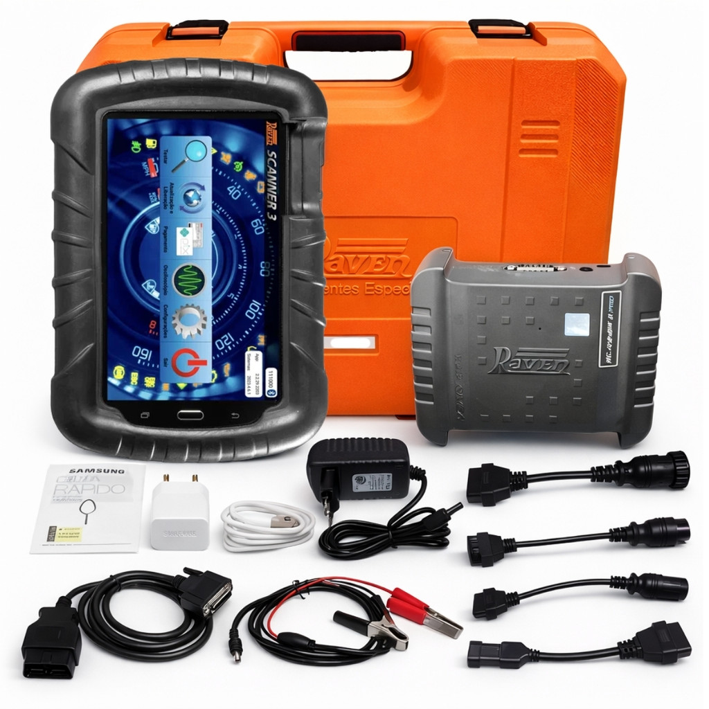 Scanner 3 Pro Para Diagnostico Injeção Eletronica Com Tablet - Raven